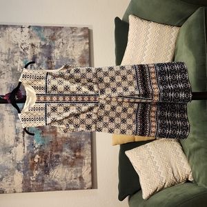 044 Maggy London Geo Print Dress sz 12
